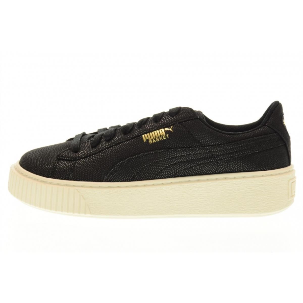 puma basket platform donna grigio