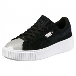 puma platform bambino nere