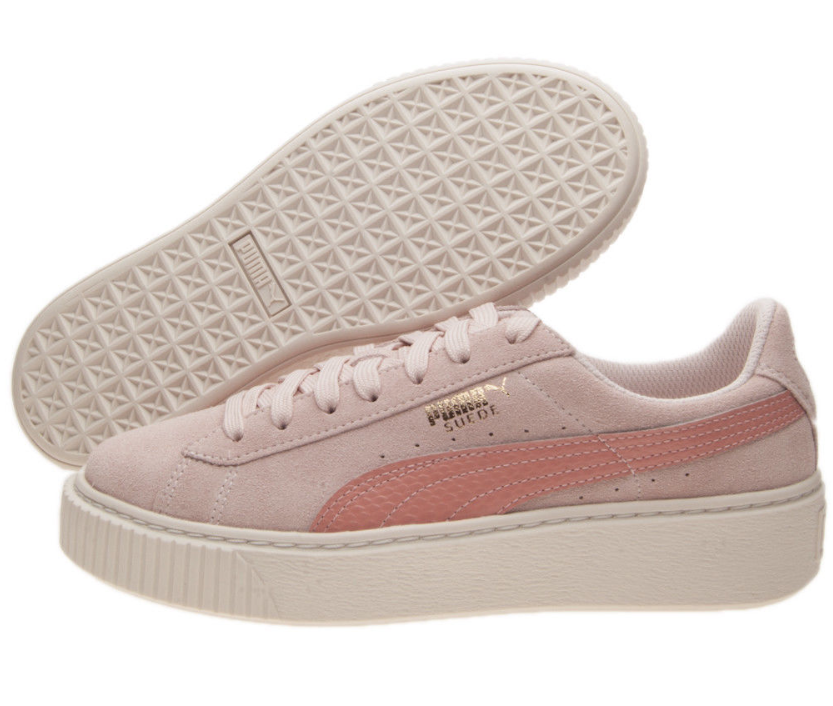 puma suede platform bambino rosa