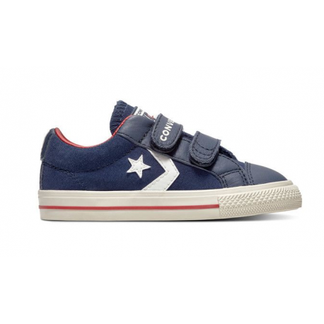 converse star player ox bambino argento