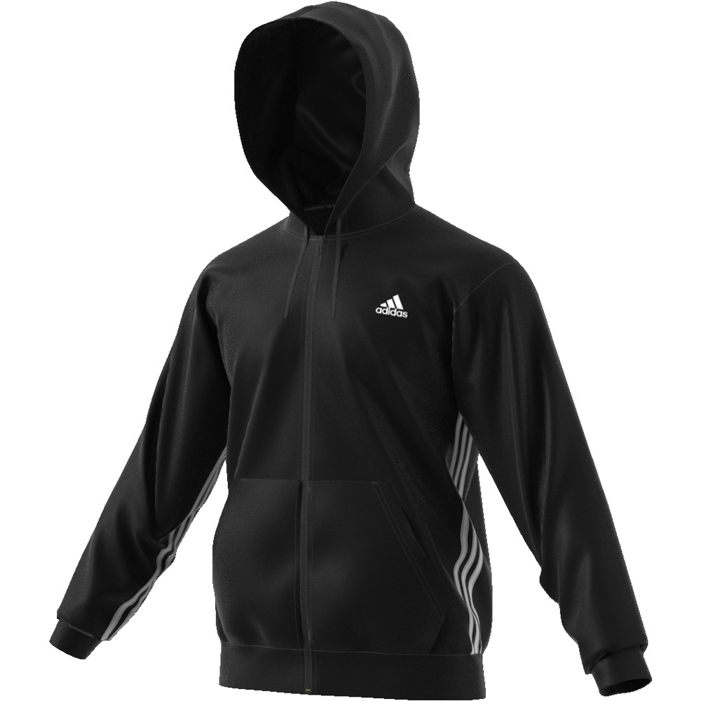 felpa adidas nera uomo zip