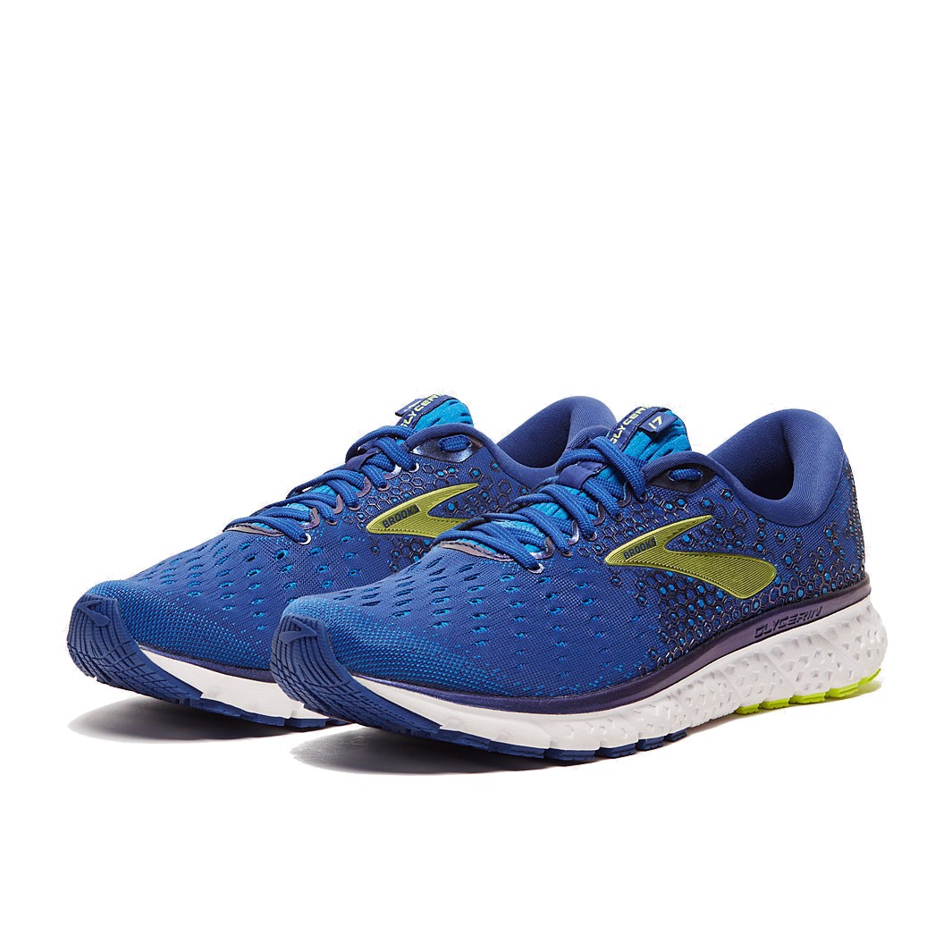 brooks glycerin 17 uomo blu